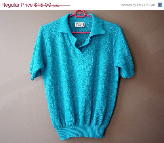 SALE Bright Teal Polo Shirt