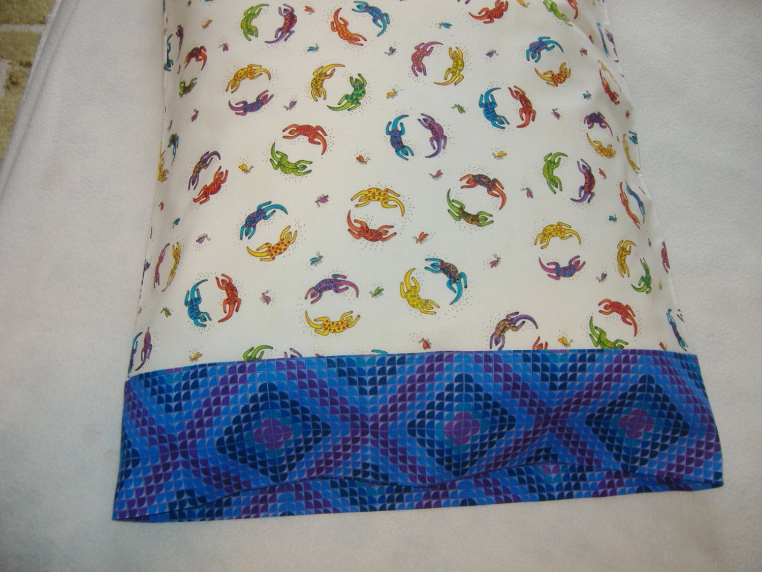 Pillow Cases Geckos Laurel Burch design