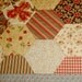 Table Runner  Vintage Hexagons