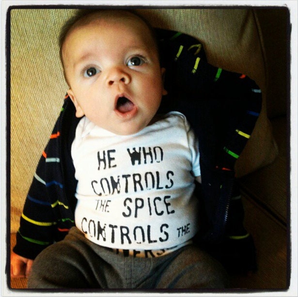 DUNE Movie Quote Infant Onesie - Size 6-9months - Custom Listing for Starling