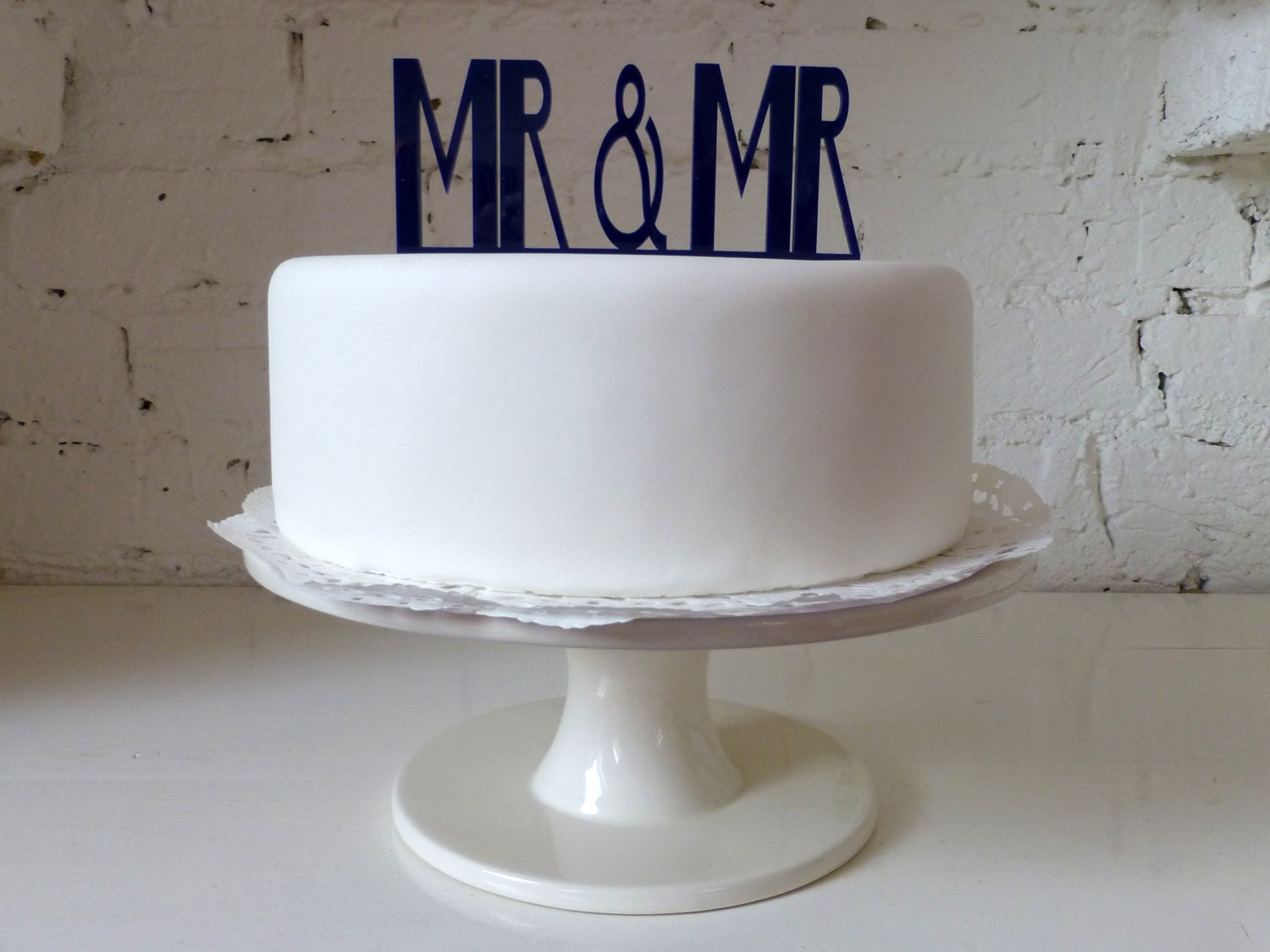 Mr & Mr Civil Partnership / Gay Wedding Cake Topper