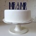 Mr & Mr Civil Partnership / Gay Wedding Cake Topper