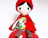 Red riding hood handmade doll