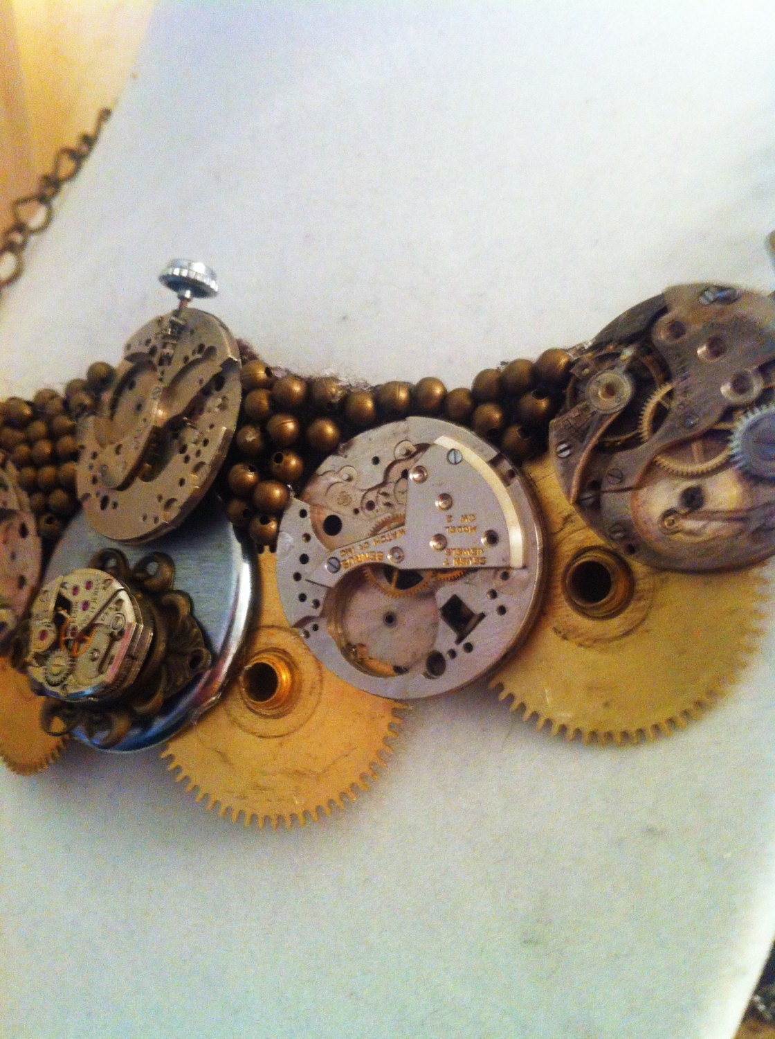 Clockwork Statement Necklace