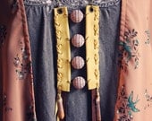 farrah.  a bohemian earthy sea inspired breastplate necklace.