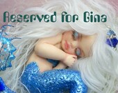 OOAK art doll fantasy mermaid baby polymer clay sculpture fairy    IADR       free shipping  Reserved