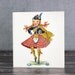 Tichnor Greeting Card Dolls of Many Lands Scotland Unused