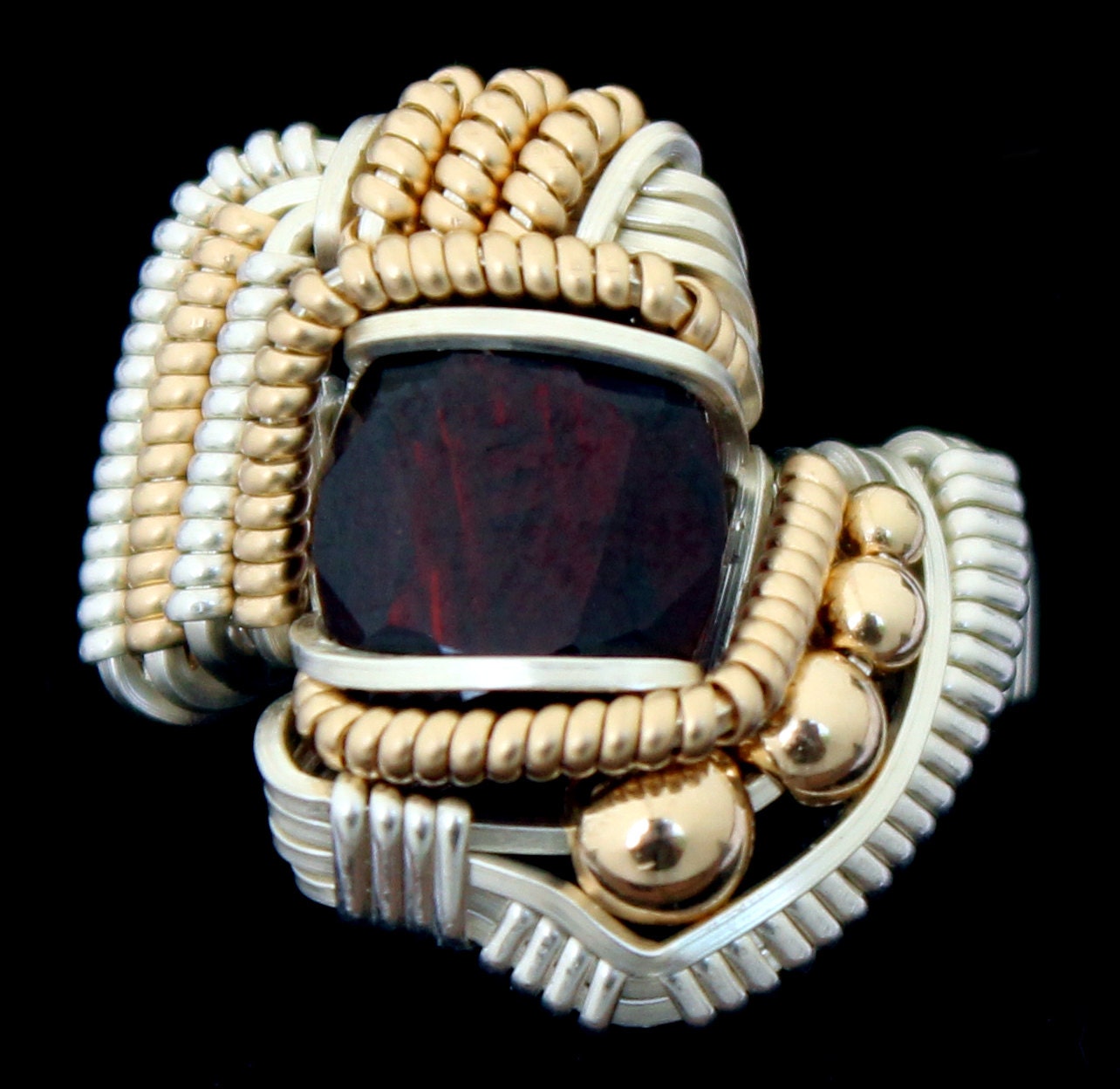 Garnet Ring (Size 8.5-9.5)