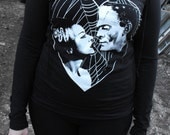 Frankenstein and Bride slub thin hoodie junior womens