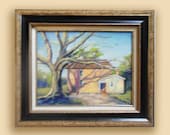 Carthage Jail, Pathway to Heaven, Oil on masonite, original LDS mormon historical art. 11x14 frame and ready to hang