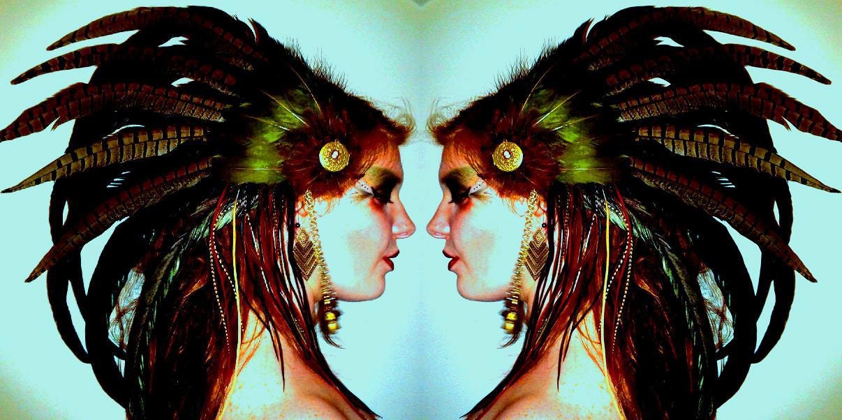 2 Custom Fascinators and 1 Feather Ribbon Clip For Raffaella Saunal