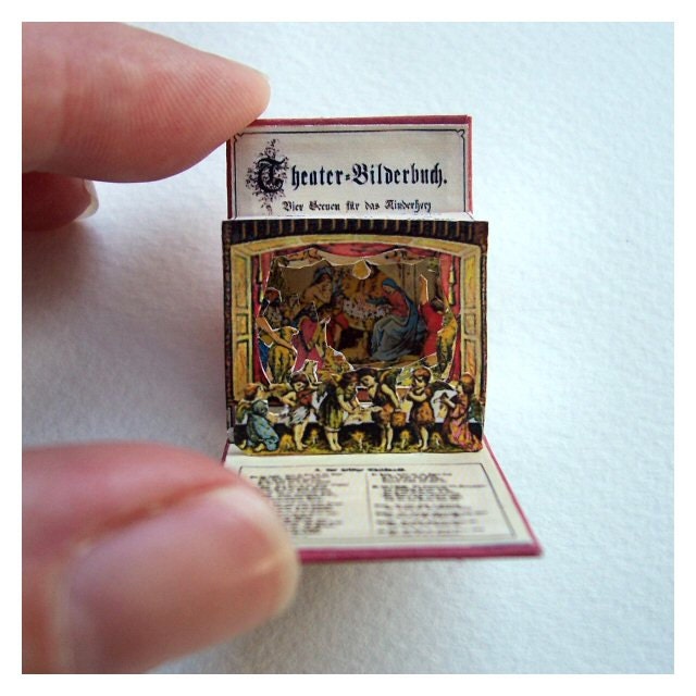 Doll's House Miniature Pop-up Theatre Book (Nativity Scene)