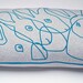 Big Neon Rabbit Pillow, 60x40 cm.