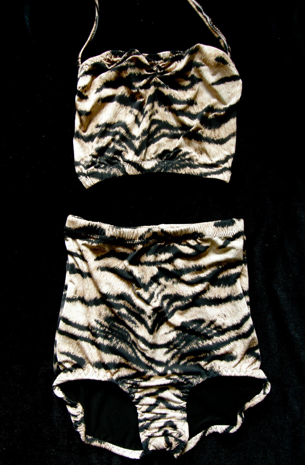 tiger print high waisted bikini geometric bikini swimsuit