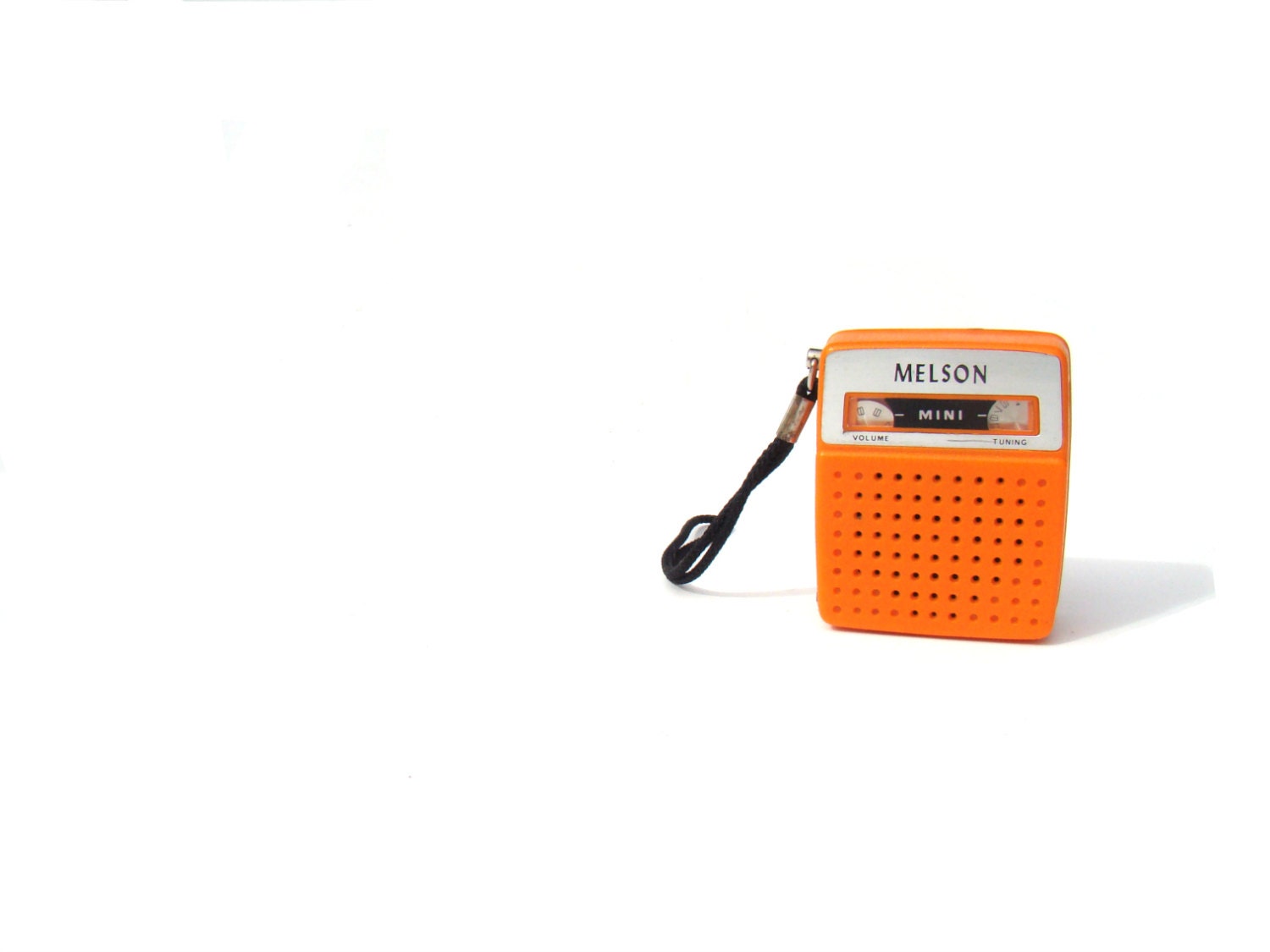 Vintage Radio -  Melson Mini Orange Transistor Radio - Home Decor