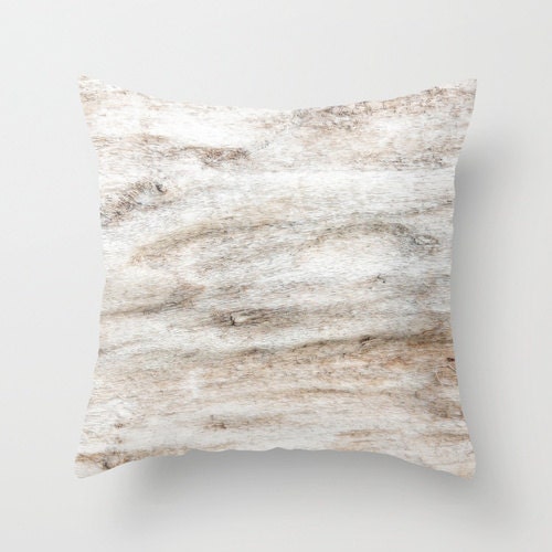 Throw Pillow Cover - Soft Driftwood - FREE US SHIPPING