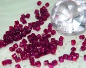 Toho 4mm Luster Raspberry Glass Cube Beads