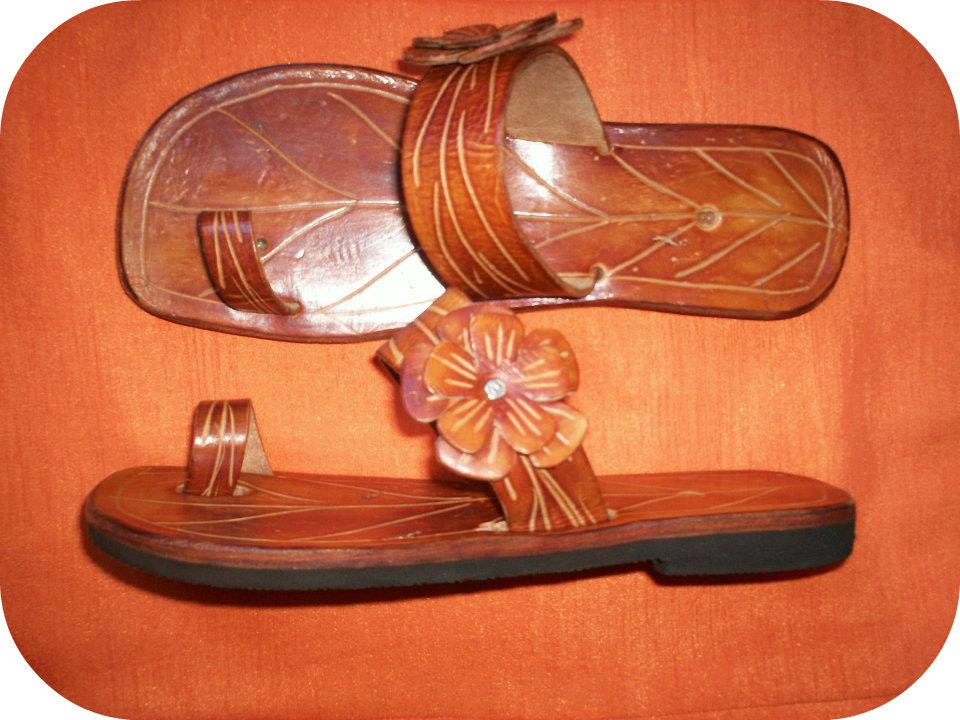 FIJI FLORA Summer Leather Sandals - Handmade