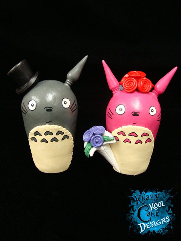 Totoro Wedding Cake Toppers