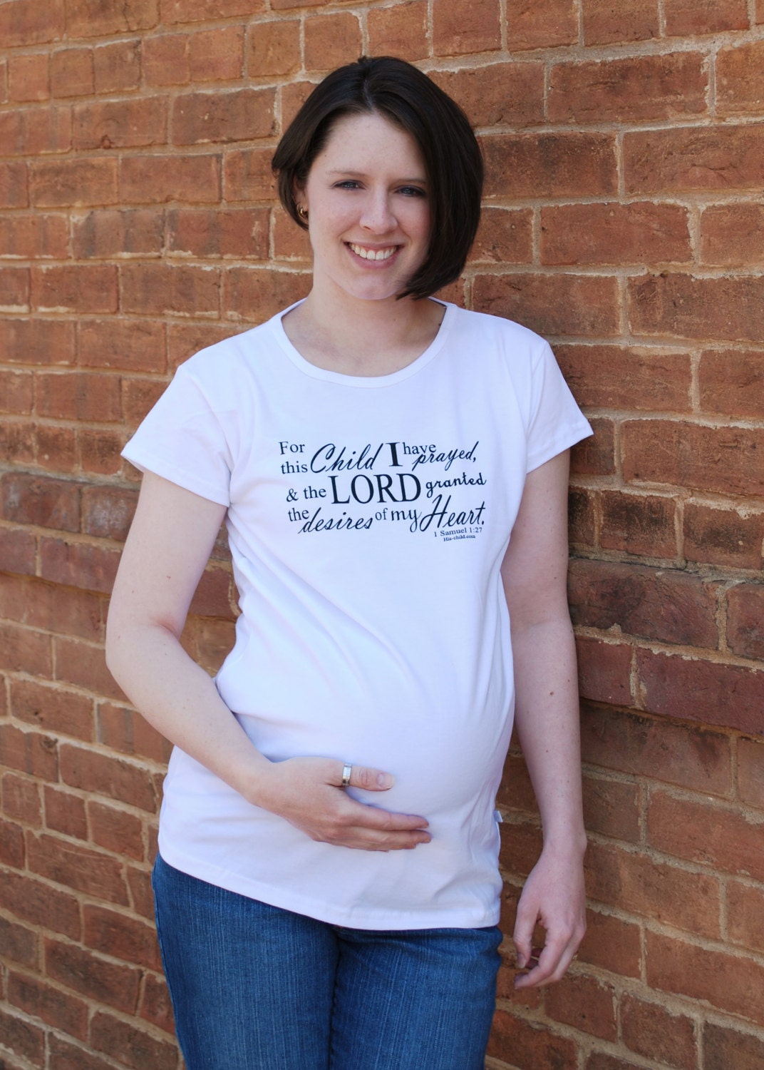 Desires Of My Heart Maternity T-Shirt (White)