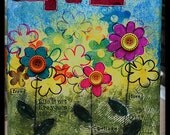 LIVE - By Tracy Weinzapfel - Mixed Media Canvas 11" X 14"