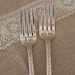 I Do, Me Too Fork Set  - Hand Stamped - Personalized with your Wedding Date - Vintage Wedding - Custom, Personalize