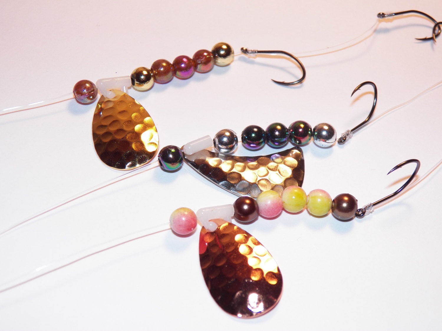 Double Hook Fishing Spinner Blade Lure Set by StevesStoreofStuff