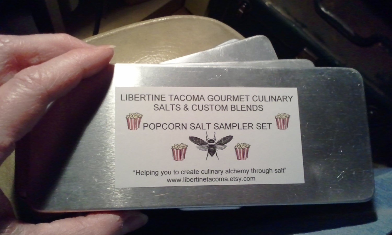 10 Tins Popcorn Salt Sampler Set