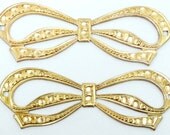 Bow Stamping, Raw Unfinished Brass, Item03762