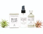 Combination // Oily Skin Care Set. Detox Facial Care Set. 100% Natural. Vegan. Handcrafted.