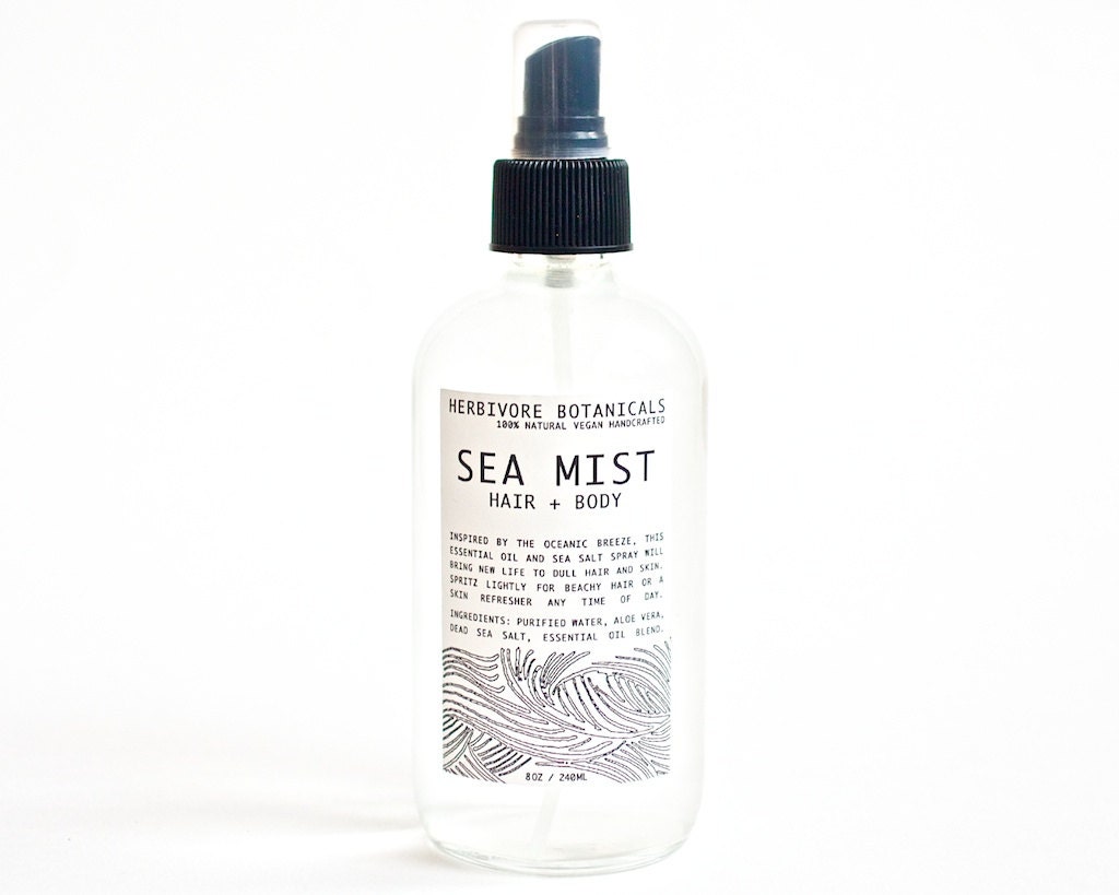 NEW - Sea Mist. Hair and Body Spritzer. Sea Salt Spray. Texturizing Hair Spray. Skin Refresher. 8 oz. 100% Natural.