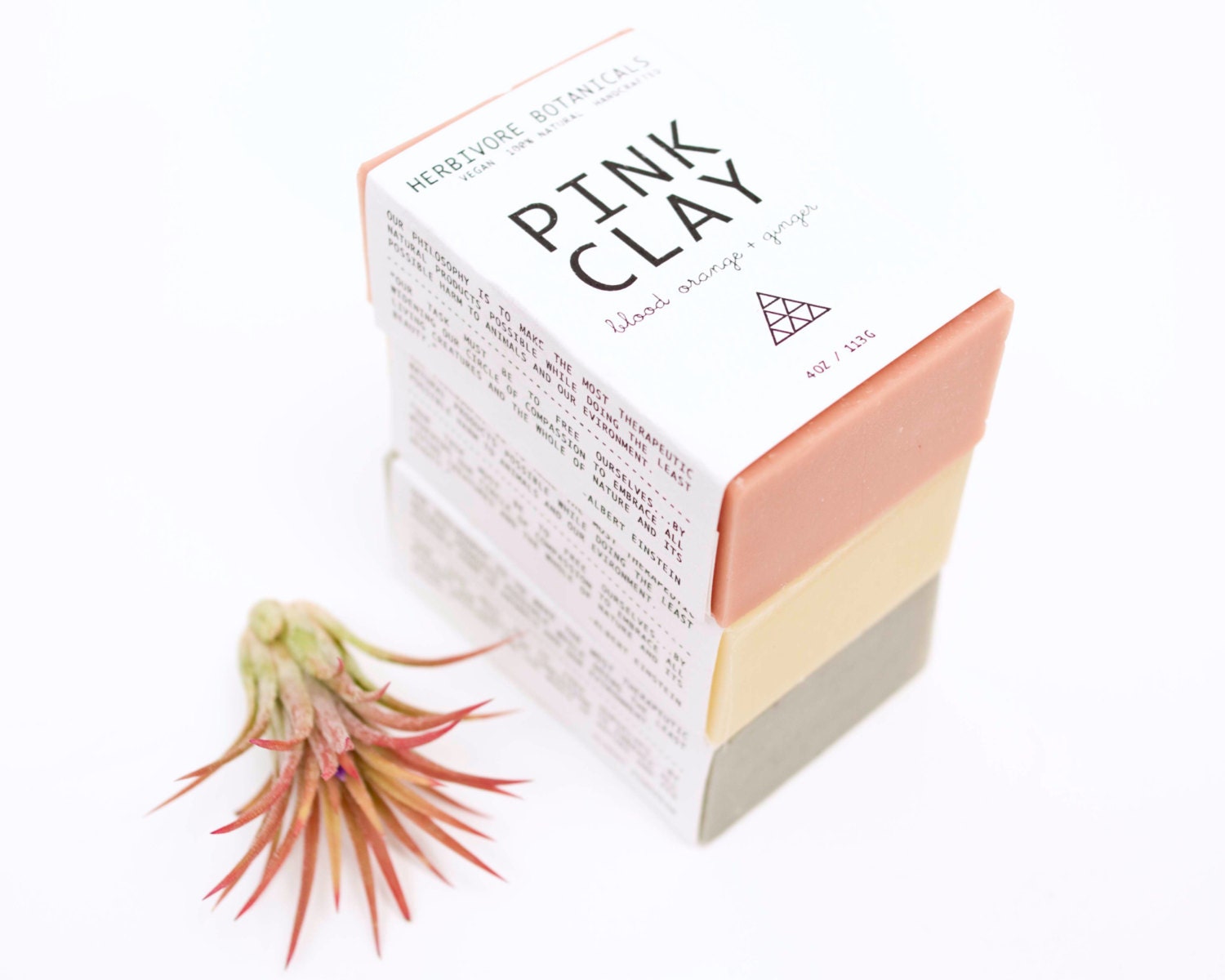 Clay Soap Set. 100% Natural Vegan Cold Process Soaps. 3 Varieties. Gift Set.