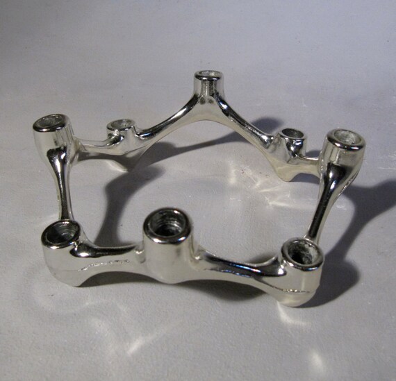 Danish Modern Tiny Taper Candle Holder Center Piece by thriftsift