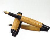 Jack Daniels Wood Fountain Pen - Gift for Men - Black Chrome Finish