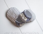 AK BABY DESIGNS "Elegant  Baby  Shoes" -Chevron shoes.