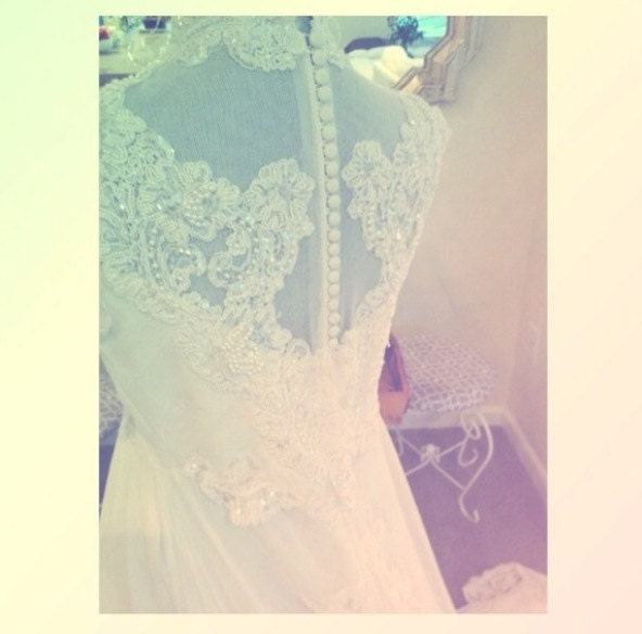 Vintage Upcycled Hi-low Wedding Dress