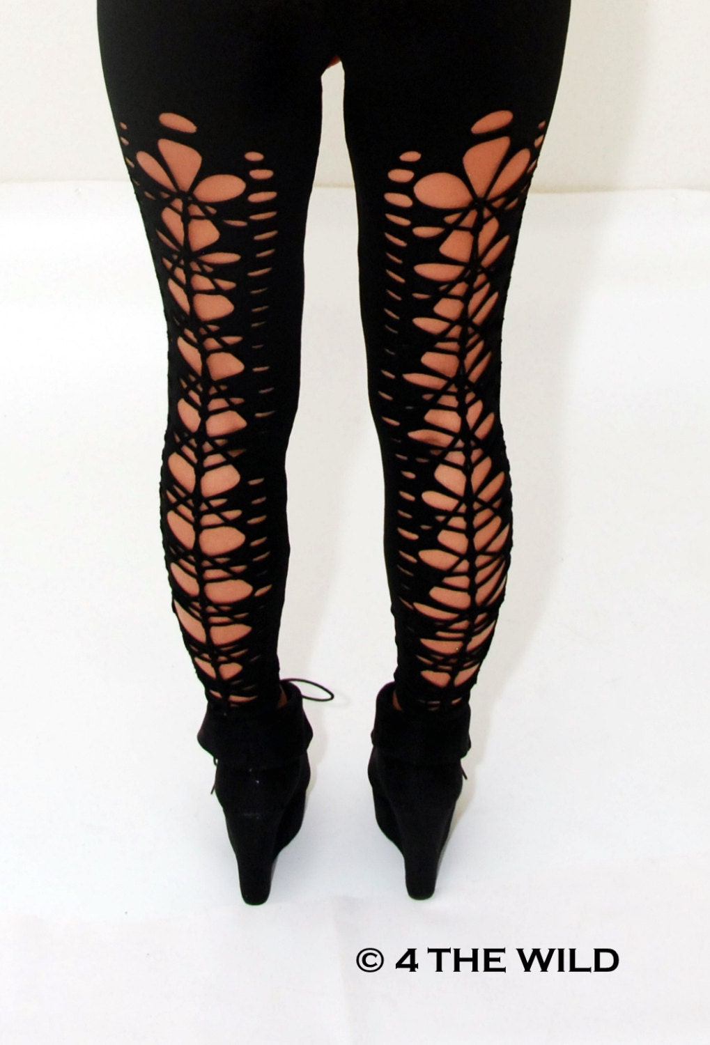 New Plus Size Womens Rocker Cut Leggings