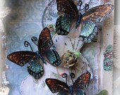 Butterfly Set - Memory Keeper  Butterflies Scrapbook Embellishment Tag Card Mini Album Wedding