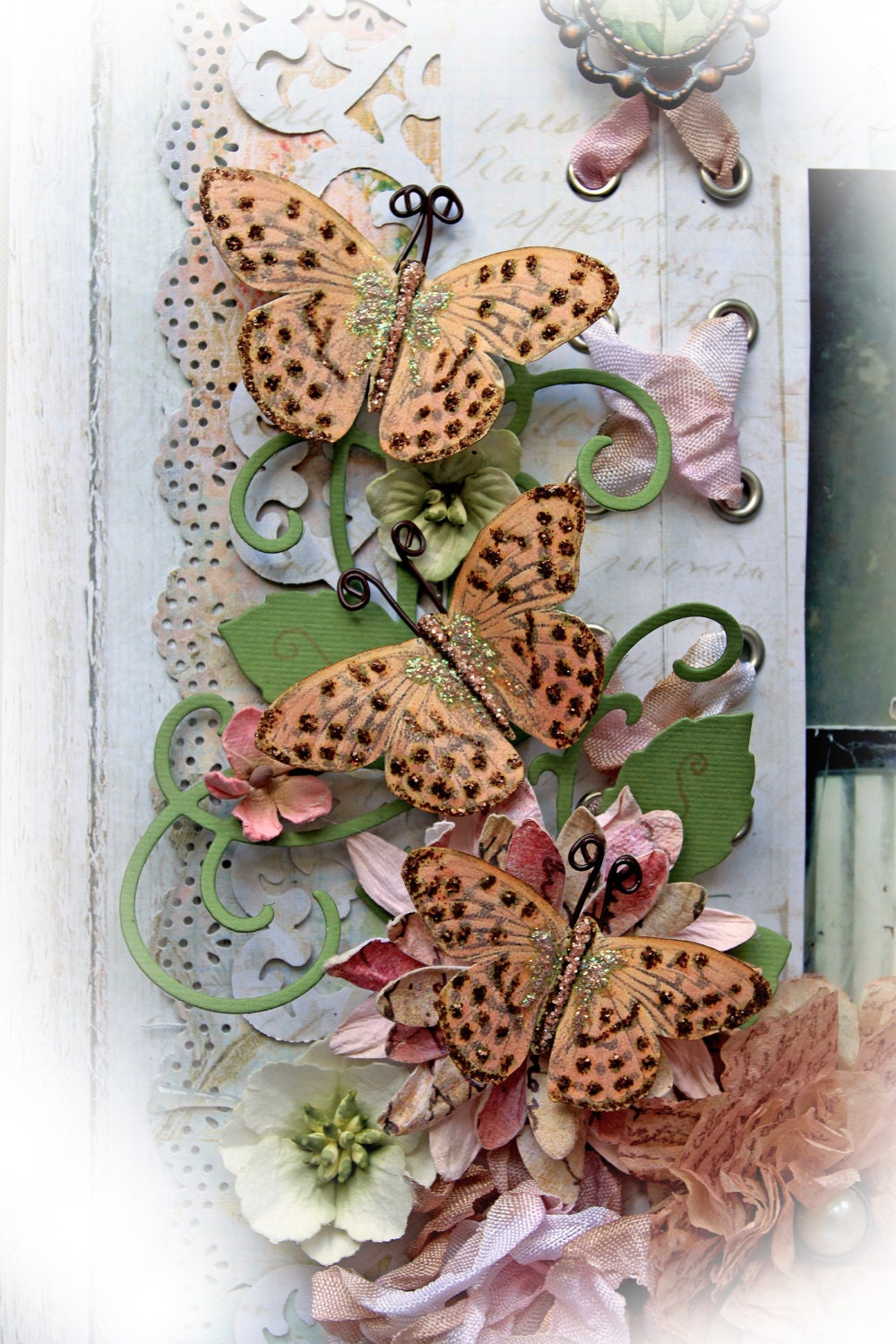 Butterflies- Fairy Butterfly Set  Scrapbook, Embellishment, Tag, Card, Mini Album, Wedding, Prima Fairy