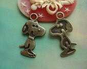 15 pcs 27x15mm Antique Bronze Brass Lovely Dogs Charms Pendants g968112