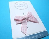 Pink Baby Bow Clips - Baby Hair Clips - Baby Bows - Itty Bitty Hair Clips - Baby Flower Clip -