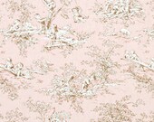 Personalized Blush Classic Central Park Baby Toile and Minky Boppy Cover