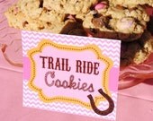 AZ COWGIRL - FOOD Labels - Girl Birthday Party - Pink Horse Party, Cowboy - Western - Ranch - Rodoe - Baby Shower - Krown Kreations Il_170x135