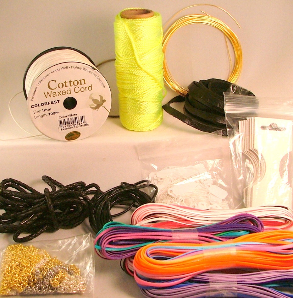 DESTASH- Assorted Jewelry Making Supply Lot