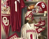 Oklahoma Sooners Locker Room Fleece Throw Blanket