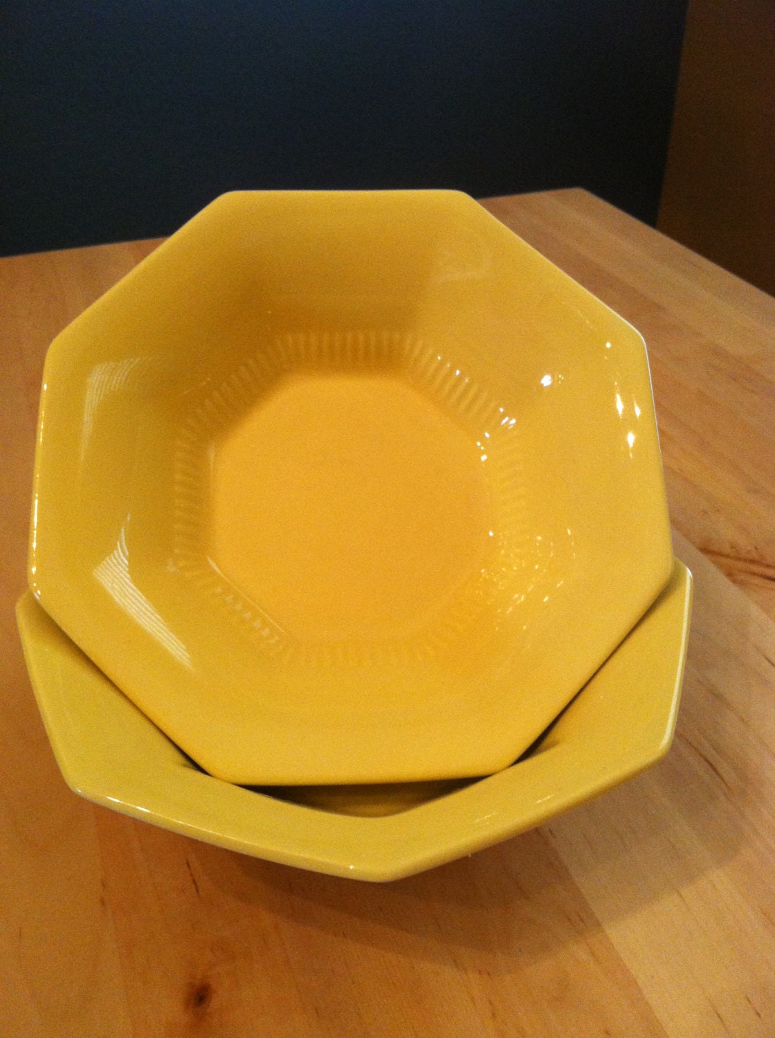 Ironstone Yellow Bowl Independence Japan