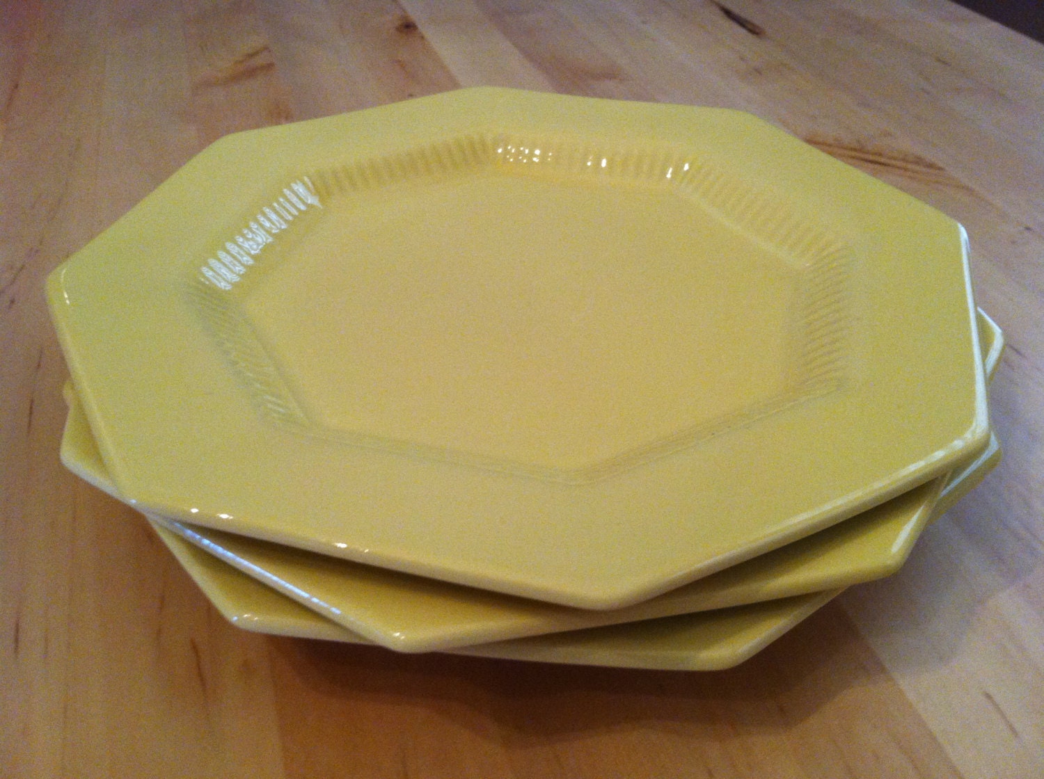 Ironstone Yellow Plate 