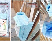 Damsel Heart Tote Blue