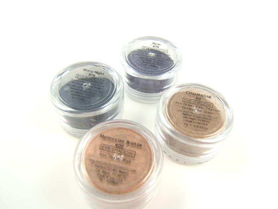 Eye Shadow Mineral Makeup - Eyeshadow Set for Brown Eyes - 4 Eye Colors - Vegan Eyeshadow