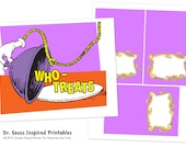 INSTANT DOWNLOAD - Who Treats Dessert Bar - Dr. Seuss Inspired Printables